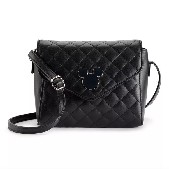 Disney Mickey Mouse Quilted Crossbody Purse and Card Wallet - Picture 2 of 8